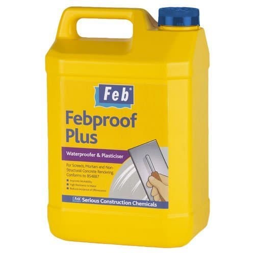 Feb Febproof Plus Waterproofer & Plasticiser 5L