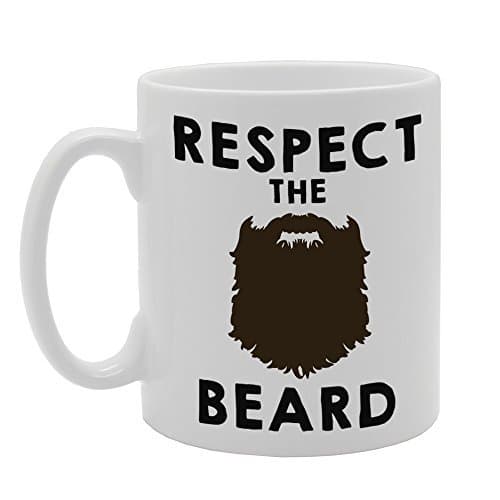 RESPECT THE BEARD Novelty Gift Ceramic Tea Coffee Mug