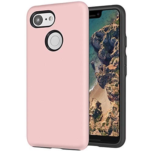 Topnow Google Pixel 3 XL Case,Ultra Soft TPU + PC [Shock Absorbent] Premium Protective Case Cover for Google Pixel 3 XL(2018)-Rose Gold