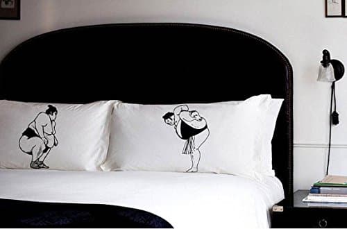 Pillow Fighting Sumo Wrestlers Pillowcases