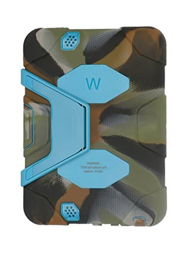 Kindle Fire Hd 7'' Case,bridgor the Rugged Case for Kindle Fire Hd7 Inch(2012 Model) , Army Camo Silicone and Blue Pc Resin Material