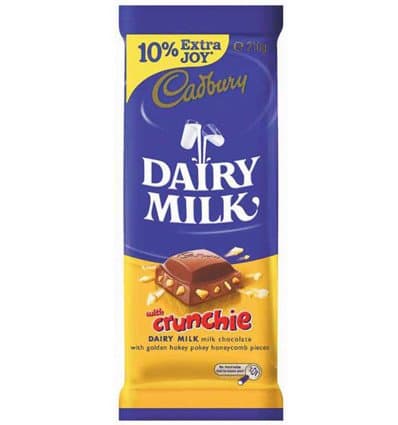 Cadbury Dairy Milk Crunchie 210g x 14
