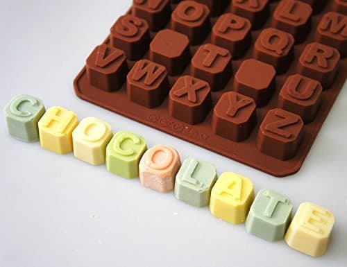 Silicone Alphabet Letter Blocks Chocolate / Candy Mold