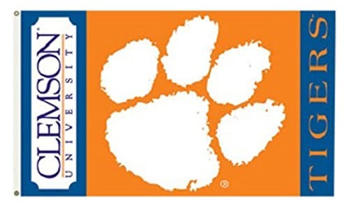 NCAA Clemson Tigers Flag, 3 x 5', Orange