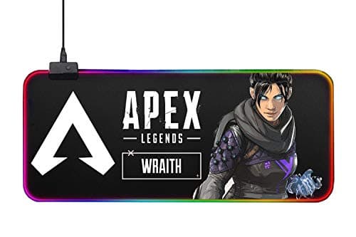 Apex Legends Wraith Gaming Mouse Pad 9 RGB Glowing Modes 31.5x11.8''