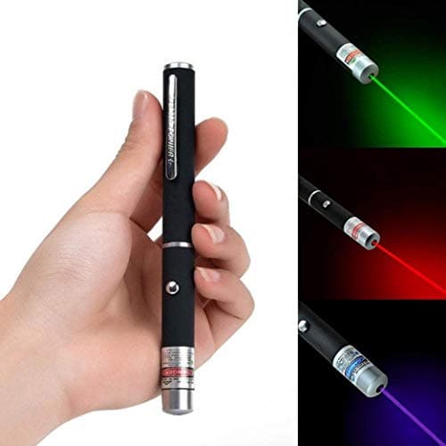 3Pcs Laser Demonstration Pen Set, Laser Sight Pointer Dot Laser Light Pen (Purple + Green + Red)