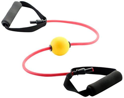 Comfiball back pain relief device. massage therapy ball with exercise strap for muscle relaxing, deep tissue massage tool