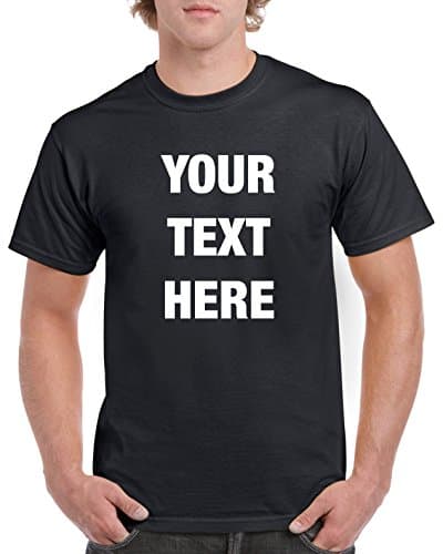 Custom Personalized 100 Cotton t-Shirt Your Text Here No Minimums Custom Shirt Tshirt Orders