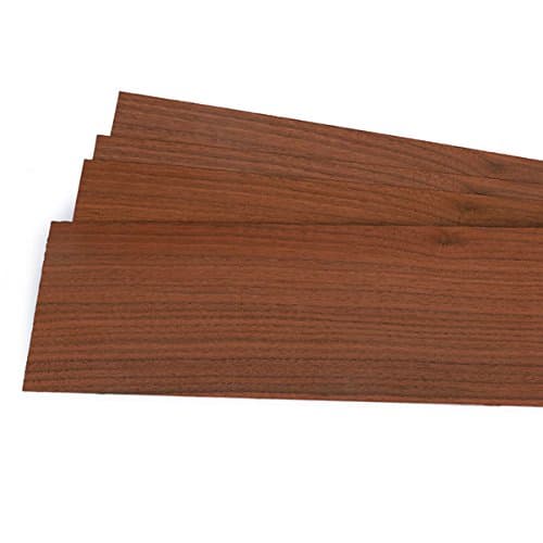 5 PIECES WALNUT VENEER 1/16" X 3-1/2" X 12-1/2"