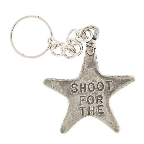 Shoot for the Stars Pewter Key Ring