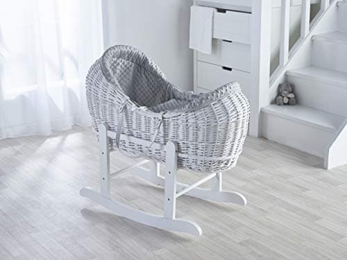 Kinder ValleyGrey Dimple White Pod Moses Basket
