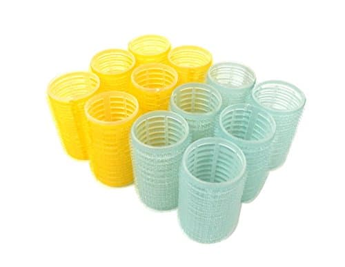 12pc x 40mm (1-1/2”) Self Grip Hair Rollers Pro Salon Hairdressing Curlers Large Blue Or Assorted Color