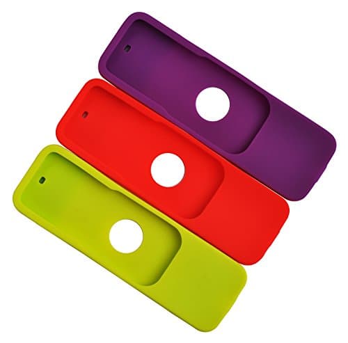 Betterconn Pwkutn Protective Soft Case for Apple TV 4K/4th Gen Remote [Anti Slip] Shock Proof Silicone Skin Cover for Apple TV 4K Siri Remote Controller 3Pack-GRP