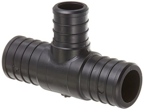 Ecopoly32776 PEX Tee, 1" x 1" x 3/4", 1.0" ID, Crimp, Plastic (Pack of 5)