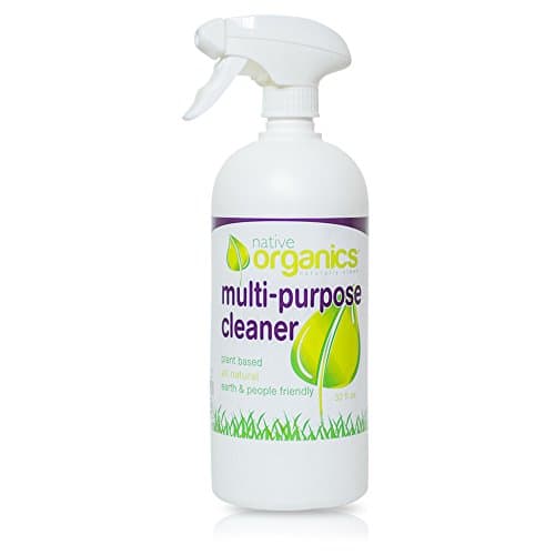 Native Organics Multi Purpose Cleaner by Non-toxic, Plant-Based, All-Natural, 32 ounce bottle, Fresh Grapefruit Scent, Child &amp; Pet safe home cleaning product (1)