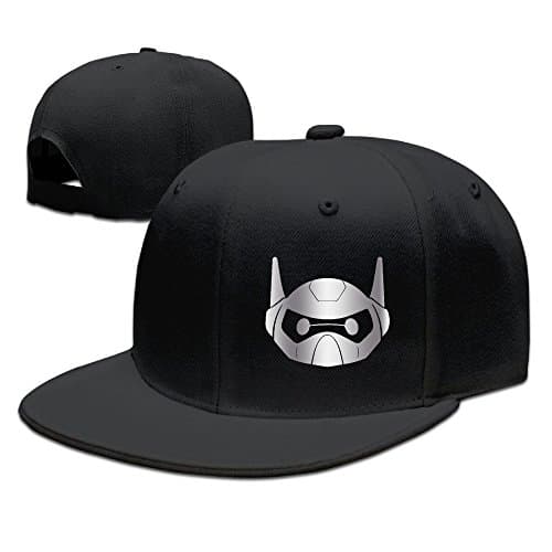 Big Hero 6 Platinum Style Baseball Snapback Hat Black