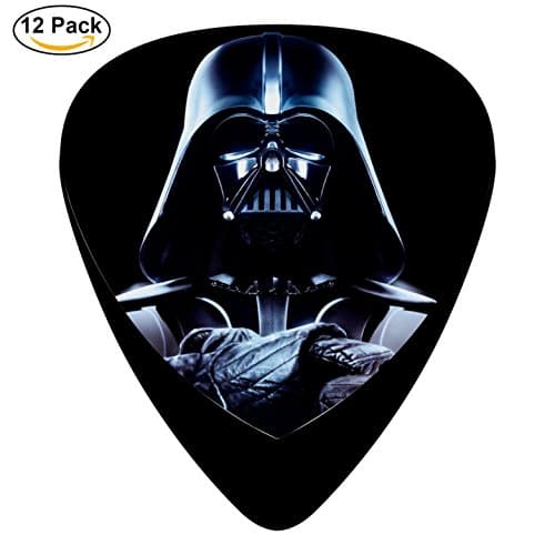 Darth-Vader Guitar Pick 12 Pack Celluloid Medium Paddles Plectrums 0.46mm/ 0.71mm/ 0.96mm Guitar Instruments Bass for Guitarist Players