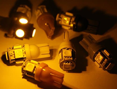 WattBoy (2) 5 SMD LED bulb T/10, wedge-type good for car interior or license plate light in Yellow