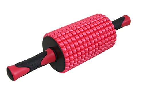AB WHEEL PLUS Ab Roller Grid Foam Roller Massage Stick Great for Travel
