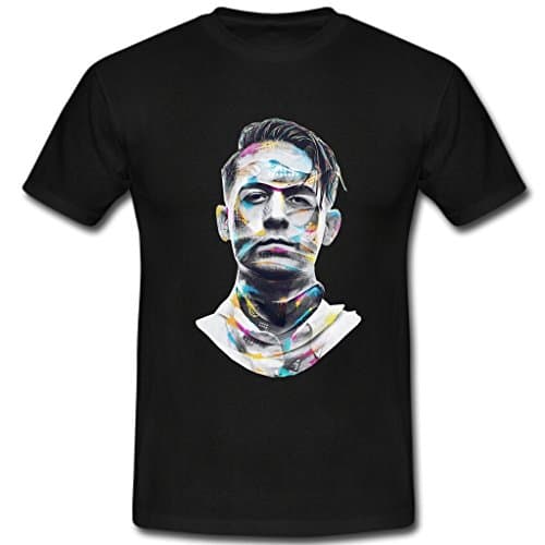 COY Print G Eazy Mens Cotton Crew Neck Slim Fit T-Shirt black xxl