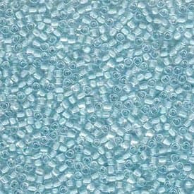 Miyuki Triangle Beads - Size 10/0 - Colour-Lined Ice Blue - 1112 : Pack of 10g