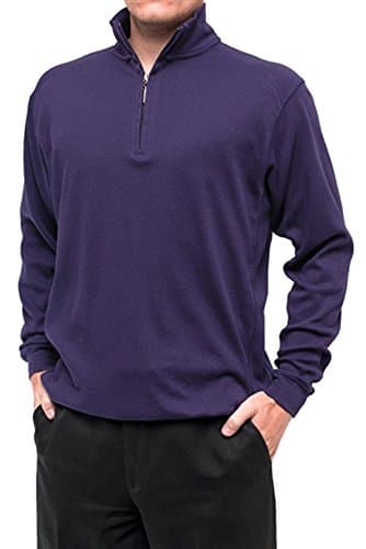 Bermuda Sands Men's Tyvola - Long Sleeve 1/4 Zip Pullover - Eggplant - 2XL
