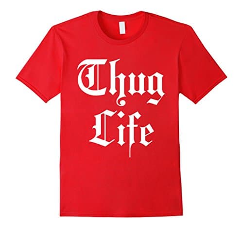 Thug Life Tshirt - Male XL - Red