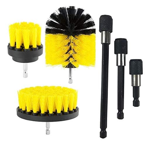 Drill Brush, 2" 4" 6 Inch Extender Scrubber Brush, Clean Tool Spin Brush for Bathroom Surfaces Grout Floor Tub Shower Tile Corners Kitchen Automotive Stove Oven Sink