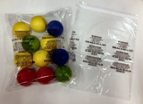 100 Piece Self Seal Suffocation Warning Combo Pack 1.5 mil Poly Bags: 4 Sizes. 25 Each: 6x9, 8x10, 9x12, 11x14