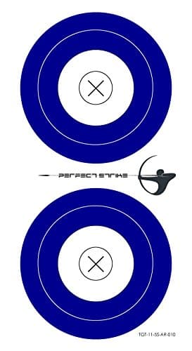 Heavyweight Paper Targets for Archery and Marksmanship practice. Great for practice indoors, at the range or in the back yard. (25 Targets)