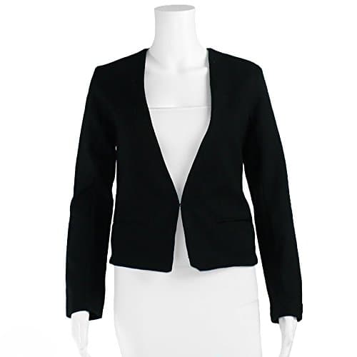 Swildens Womens Textured Blazer Black Extra Small
