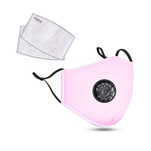 Unine Face Breathing Filter+ 2 x P M 2.5 Mats, Reusable Cotton Breathable Safety Air Fog Respirator,Protection Filters from Dust for Women Man,Outdoor Sports Activities