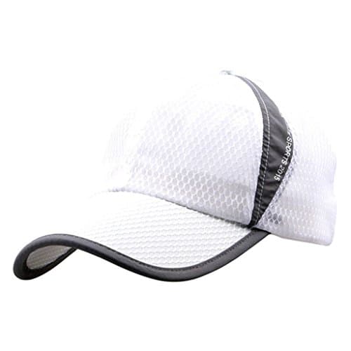 G7Explorer Mesh Speed Drying Breathable Running Cap Only 2.3 Ounces (White)