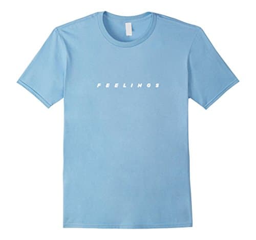 Mens F E E L I N G S T-SHIRT a e s t h e t i c s  Medium Baby Blue