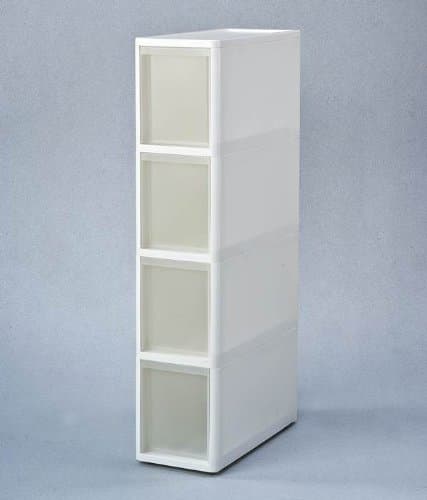 [Slim rack] [storage] kitchen can store plenty in the 18cm gap drawer stocker M4