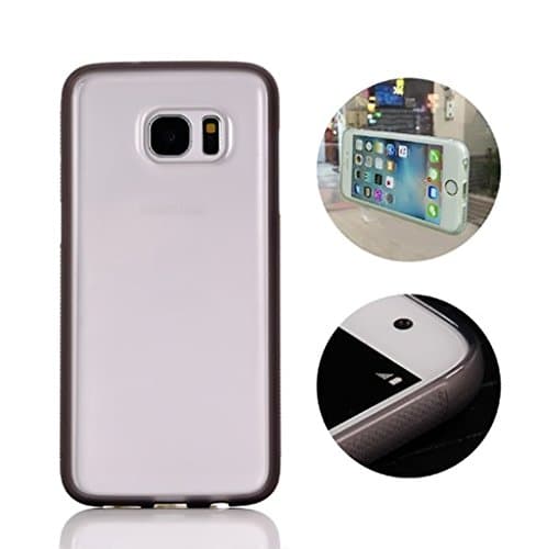 Case for Samsung Galaxy S8 Plus Anti-Gravity Selfie Hard Cases Cover Stick to Wall, Glass, Whiteboards & Smooth Surfaces, Crystal Clear (Grey)