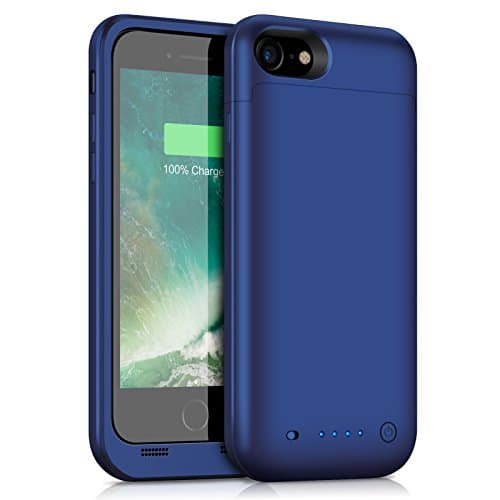 iPhone 6S Plus/6 Plus Battery Case [6800mAh], Gixvdcu Portable Protective Charging Case for iPhone 6Plus, 6S Plus Extended Juice Pack Charger Ultra Slim - Blue