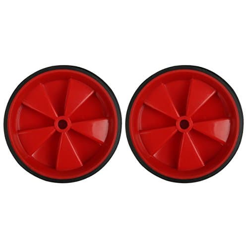 Herbalcandybox 1 Pair 4.33 Inch Kids Bicycle Training Replacement Wheels for 12-20 Inch Kids Bike, Red