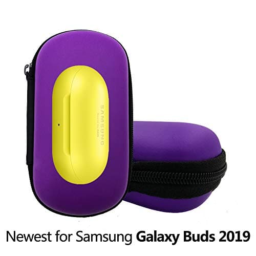 SibyTech Protective Carrying case for Samsung Galaxy Buds 2019, Full Body Protect case, Anti-lost & Shockproof, the Newest Accessories Design for Samsung Galaxy Buds 2019 (Purple)