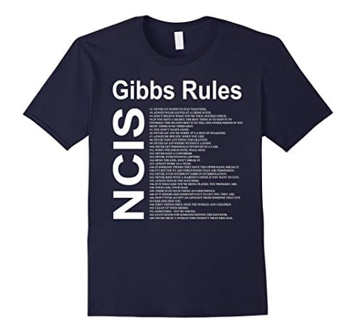 Mens Gibbs Rules T-Shirt Medium Navy
