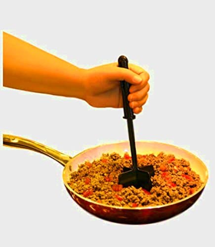 Hand Held Meat Masher Ground Chopper Beef Vegetable Fruit Slicer Cut Stir Stick Food Cooking Mix & Ebook by AllTim3Shopping.