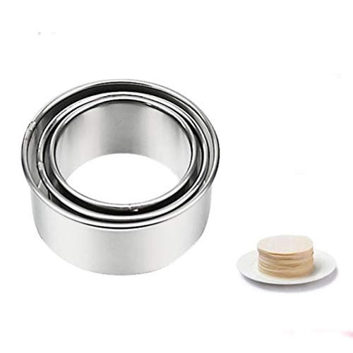 SHJNHAN 3pcs Stainless Steel Dumpling Maker Mold Dumpling Cutter Press Mould Pastry Tool (A)