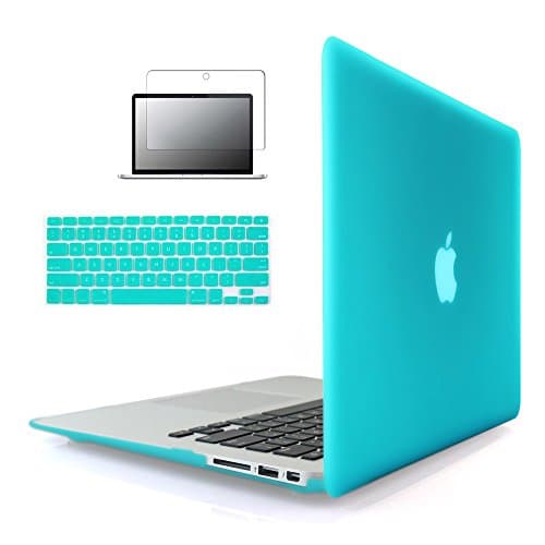 Tobskby Protective Case Compatible with MacBook Pro 13" 2016 & 2017 Releases A1706 / A1708, Turquoise Hard Plastic Cover with Keyboard & Screen Protector