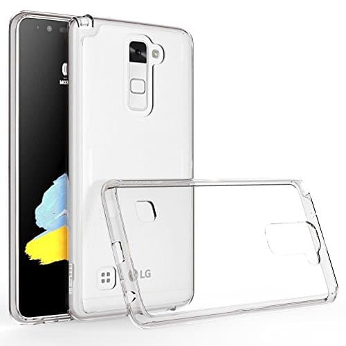 LG Stylo 2 Case, ATUS® [Ultimate Cushion] Clear back panel + Flex Shock-Absorption Bumper Case (Clear/ Clear)