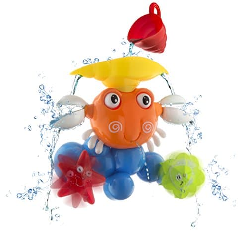 Playboom Baby Bath Toy - Waterfall Water Station with Stackable Cup by Enhance Your Baby’s Thinking Ability and Creativity Great Toy For Boys - Girls-Toddlers