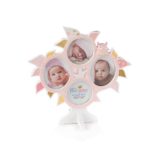 Nat and Jules Collage Frame, Pink Olla Owl