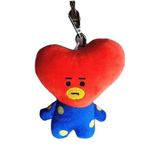Kpop BTS BT21 Soft Plush Keychain Doll Key Ring CHIMMY COOKY MANG KOYA Stuff Toy (tata)