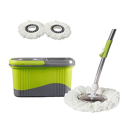 Western Home Microfiber Spin Mop and Bucket Floor Cleaning System