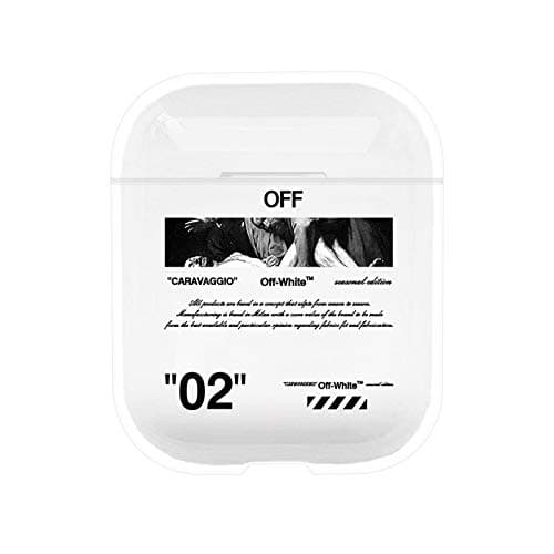 Apple Airpod (1&2) Case 2020 Case Hard Plastic Full Protector High Fashion Brands For Teens Boys Girls Fashion Clear Case Shockproof Designer Protective Cover Compatible with Wireless Charging