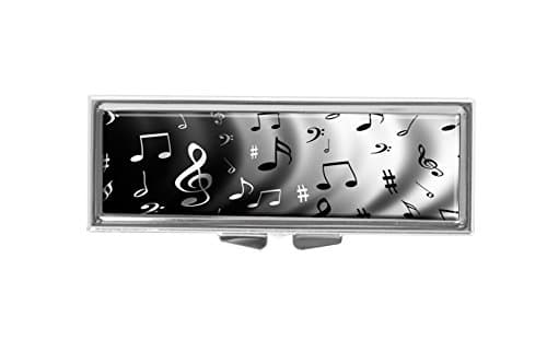 Music Note Pill Box for Purse or Pocket Pill Case Decorative Boxes Gift Box Pill Organizer for Travel Pill Box